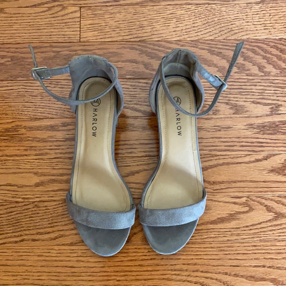 Suede 1-1.5 inch block heels